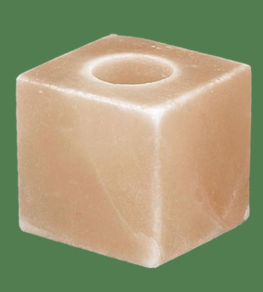 Himalayan Salt Votive candle holder Cube 